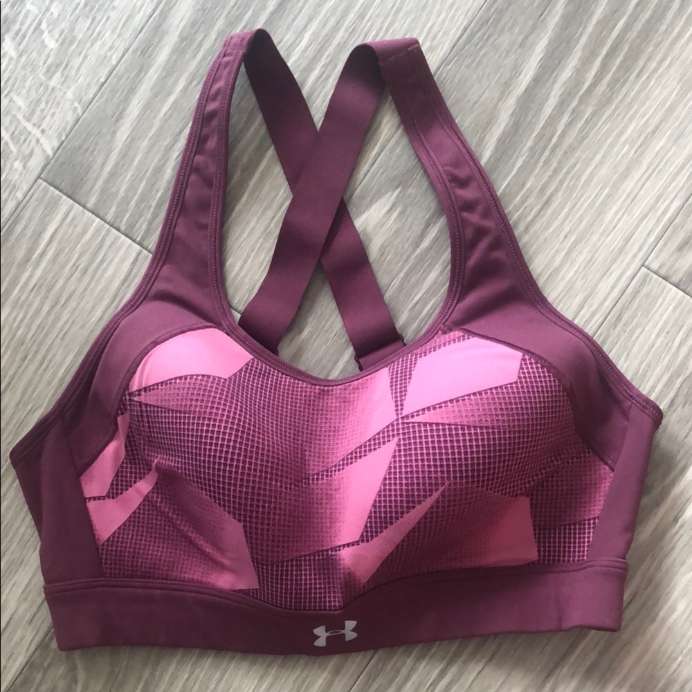 Under Armour Women's Sports Bra - Maroon